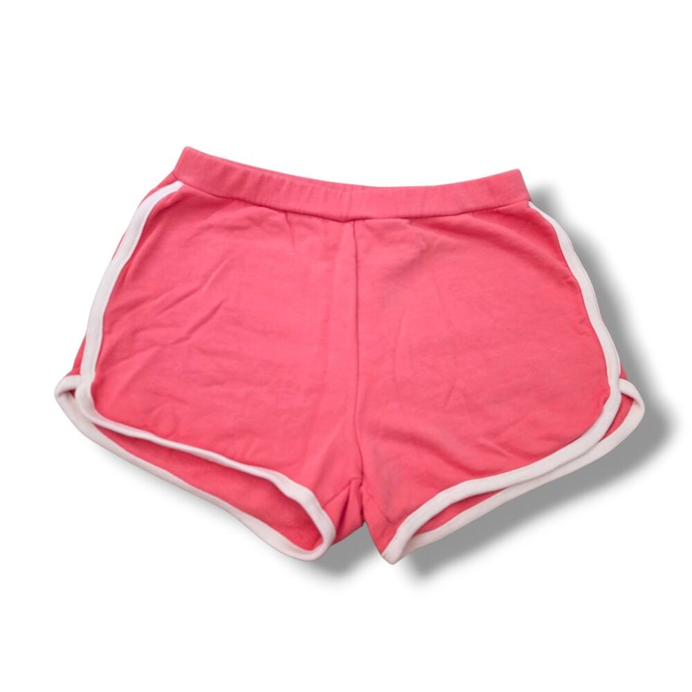 Hanna Andersson Girls Size 10 French Terry Dolphin Shorts Watermelon Pink EUC